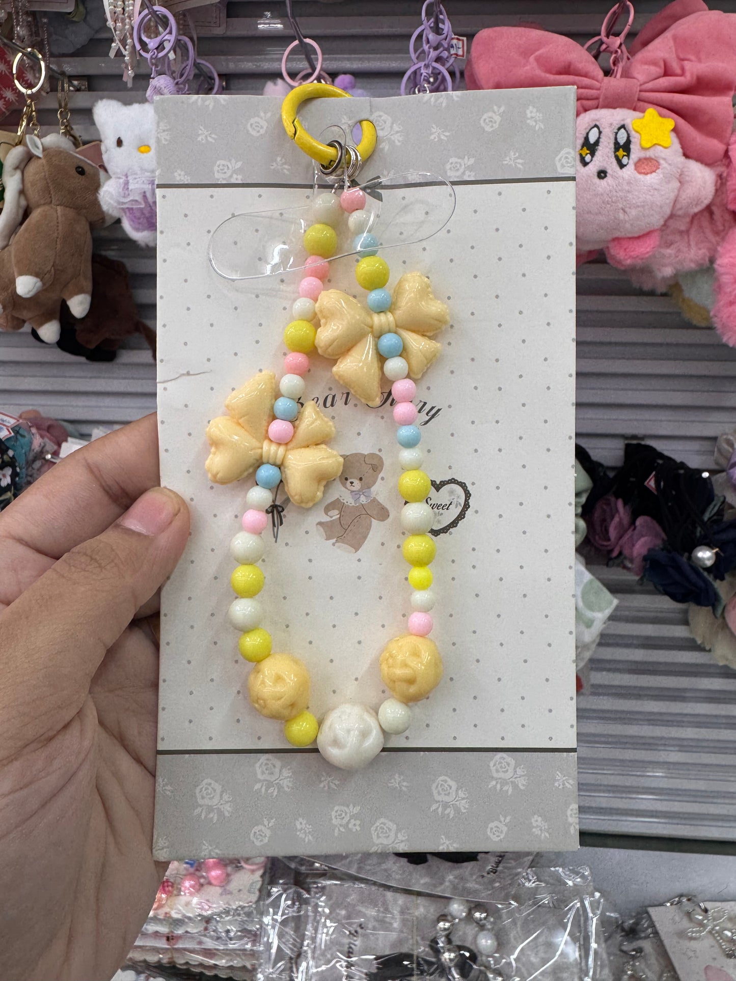 Bow beads phone charms