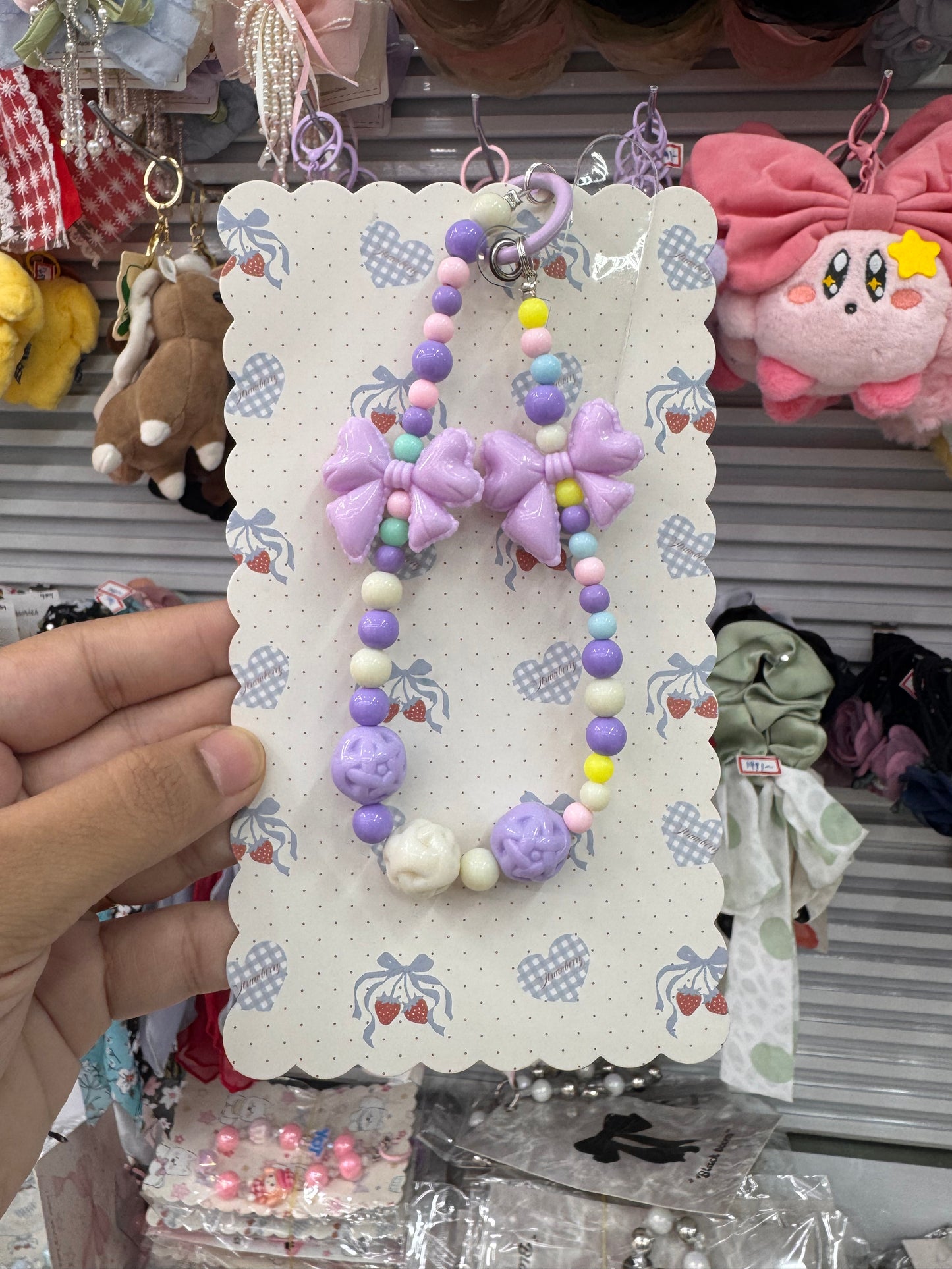 Bow beads phone charms