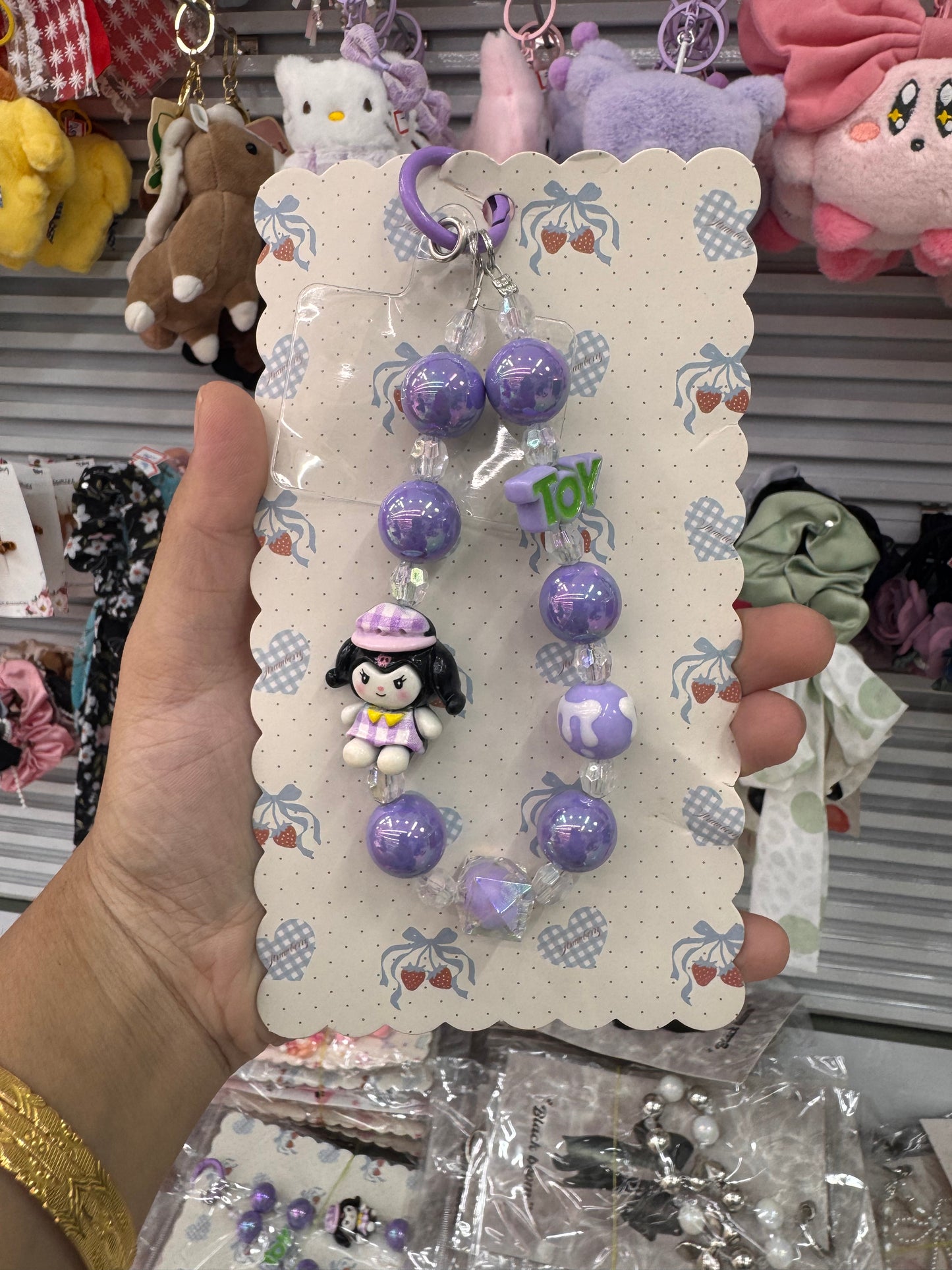 Sanrio beads phone charm
