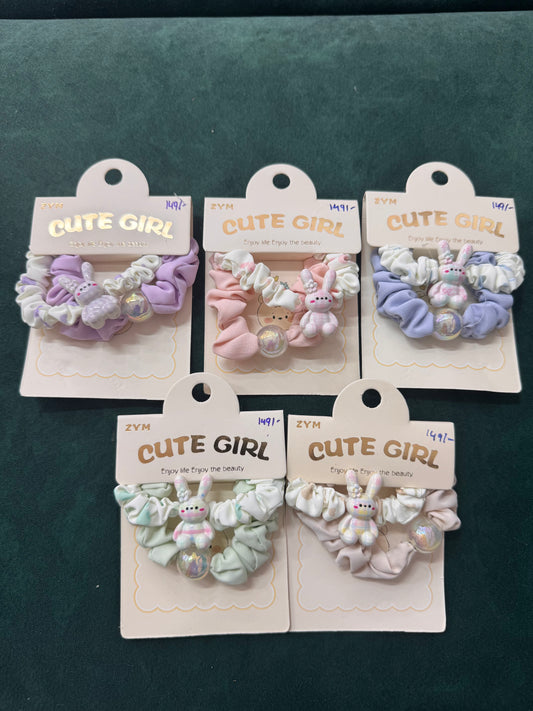 Doll scrunchies set of 2