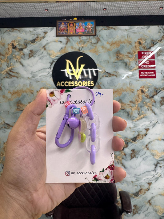 Flower bell keychain