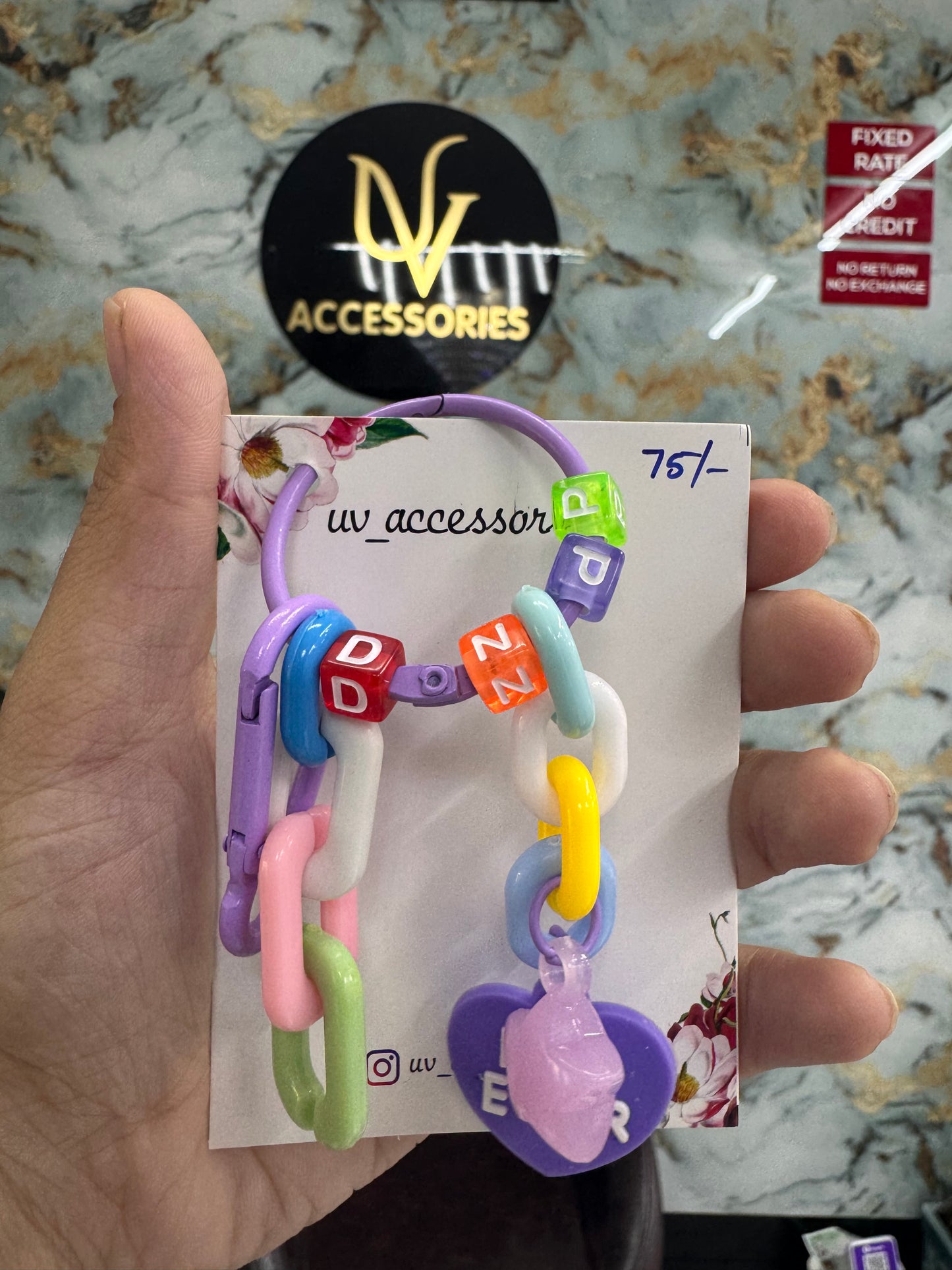 Forever charm keychains