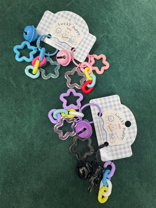Star bell multi keychain set of 2