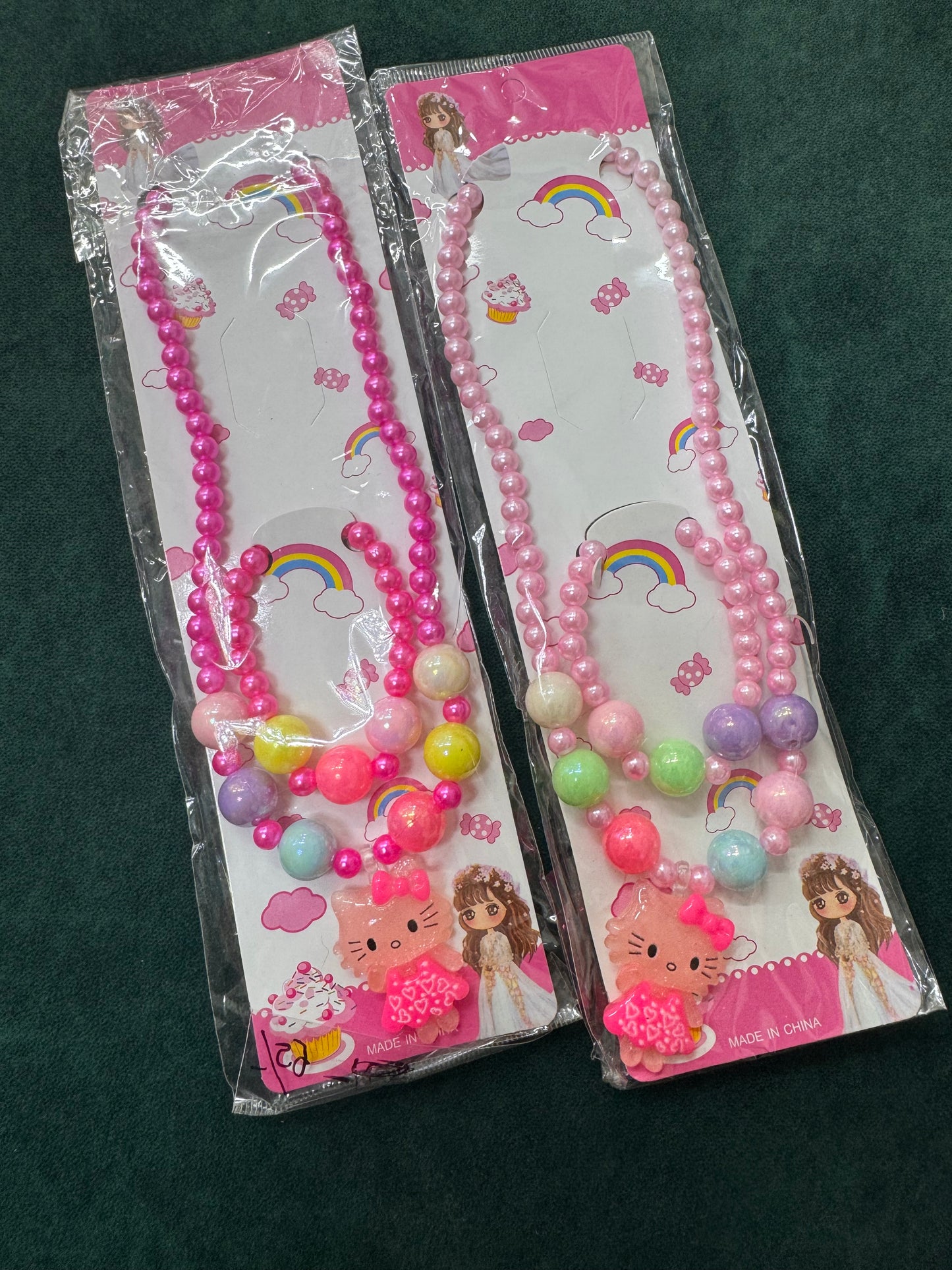 Kitty chain and bracelet set