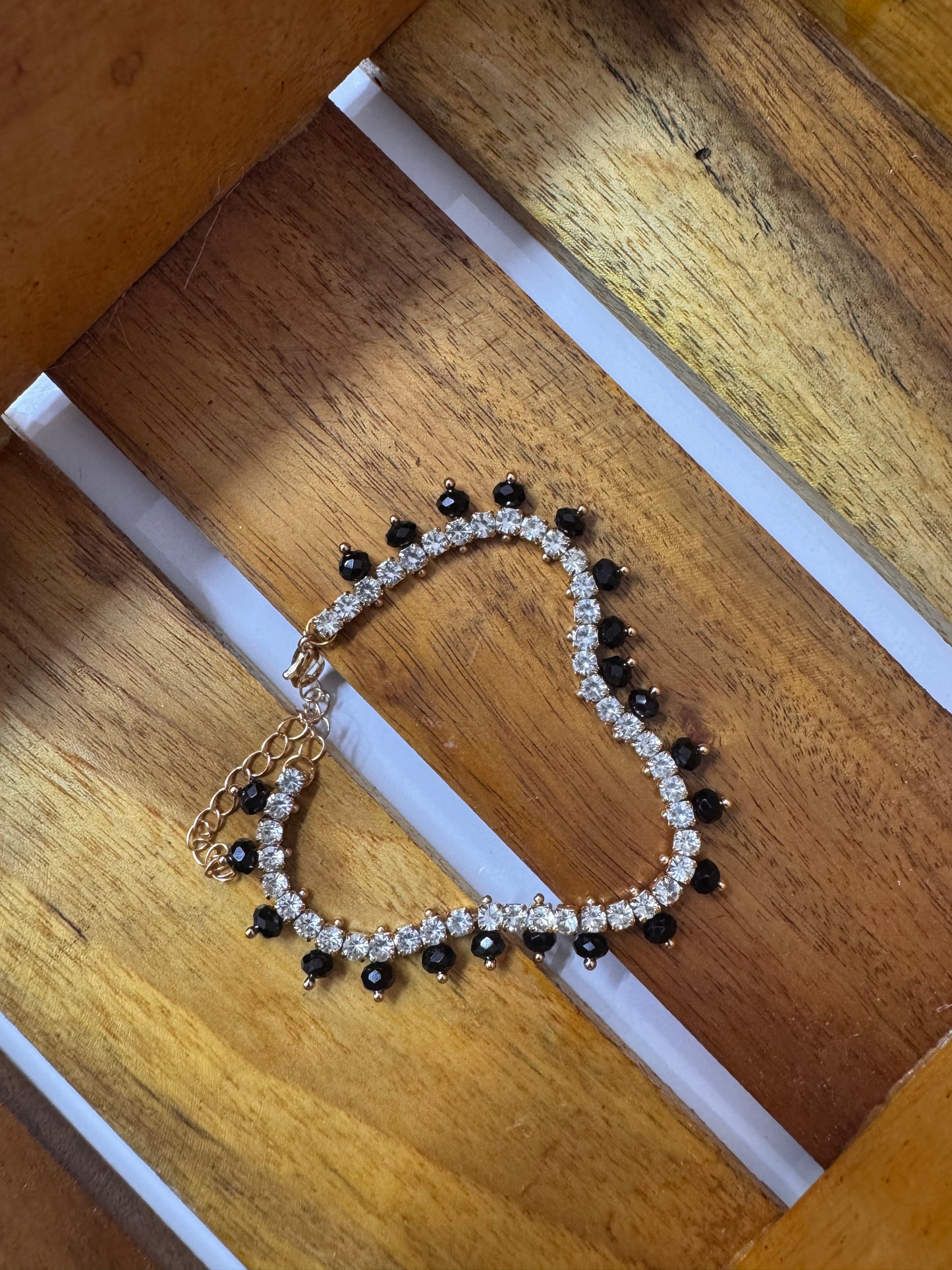 Black stone bracelet