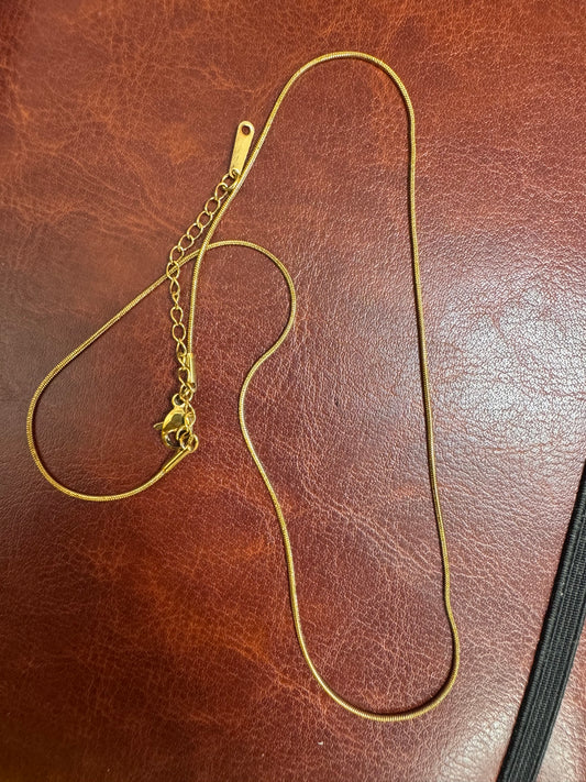 Plain anti tarnish chain