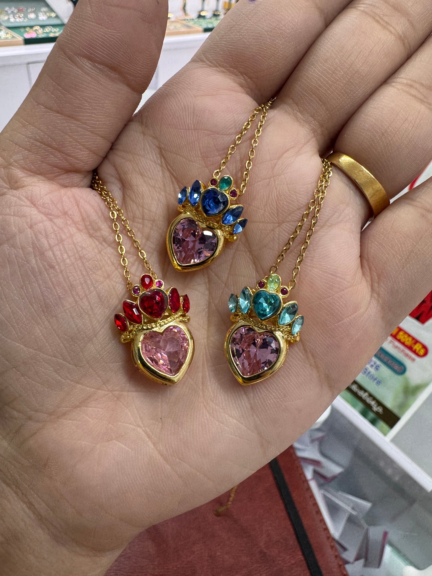 Heart anti tarnish chains