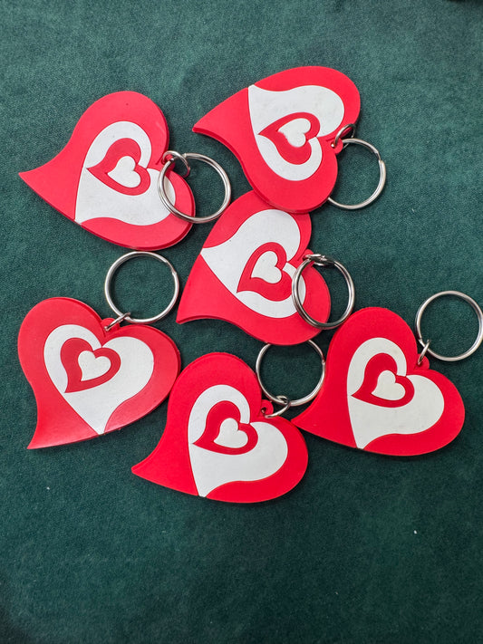 Heart keychains