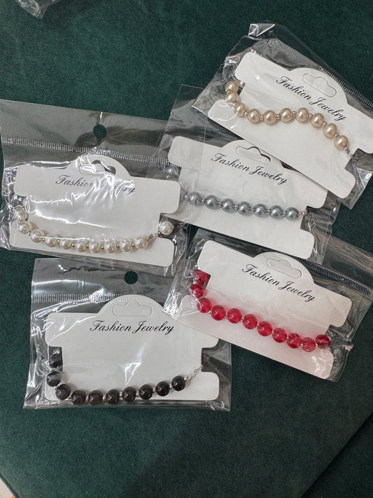 Pearl adjustable bracelets