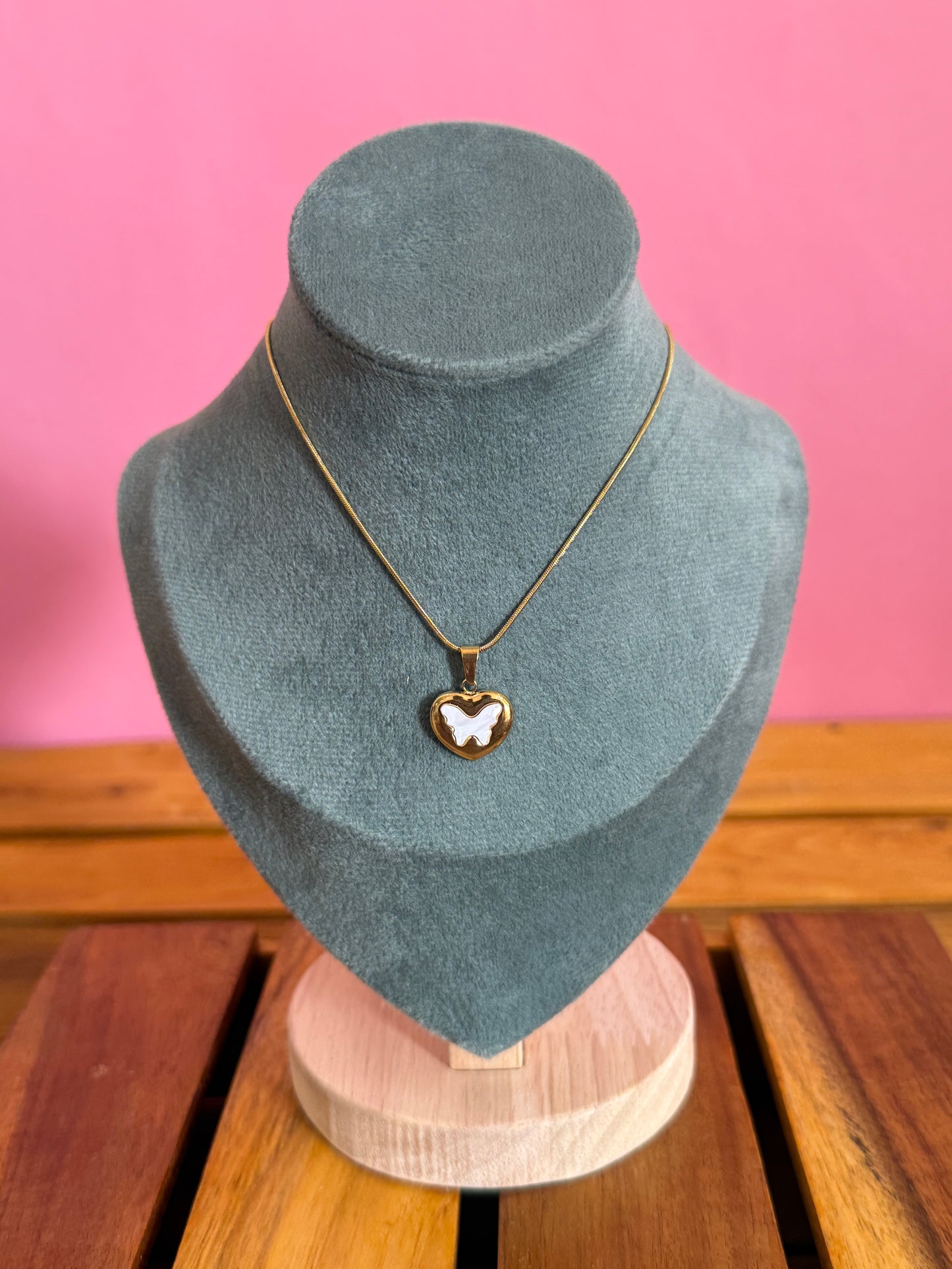 Heart butterfly chain