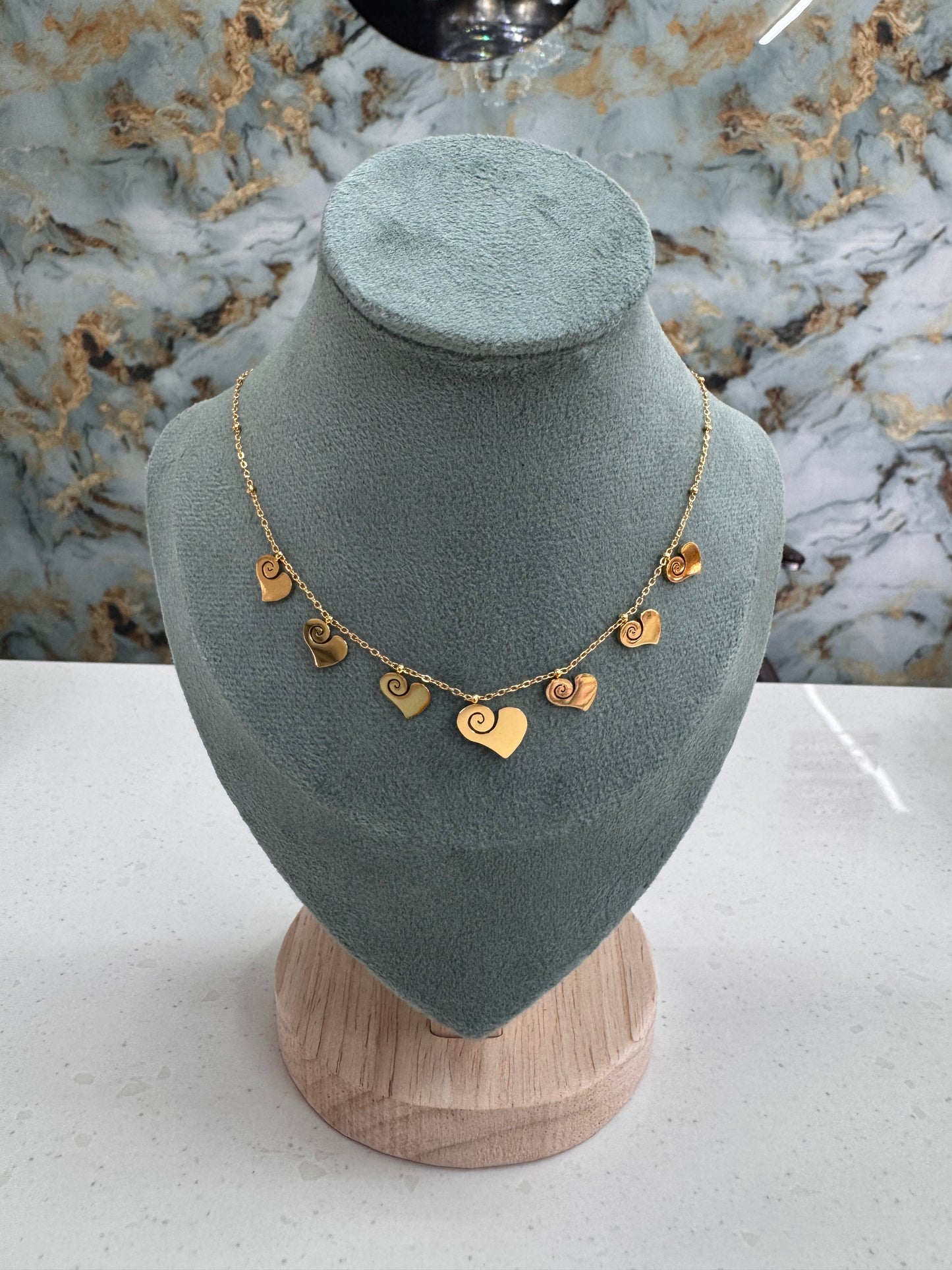Heart anti tarnish necklace