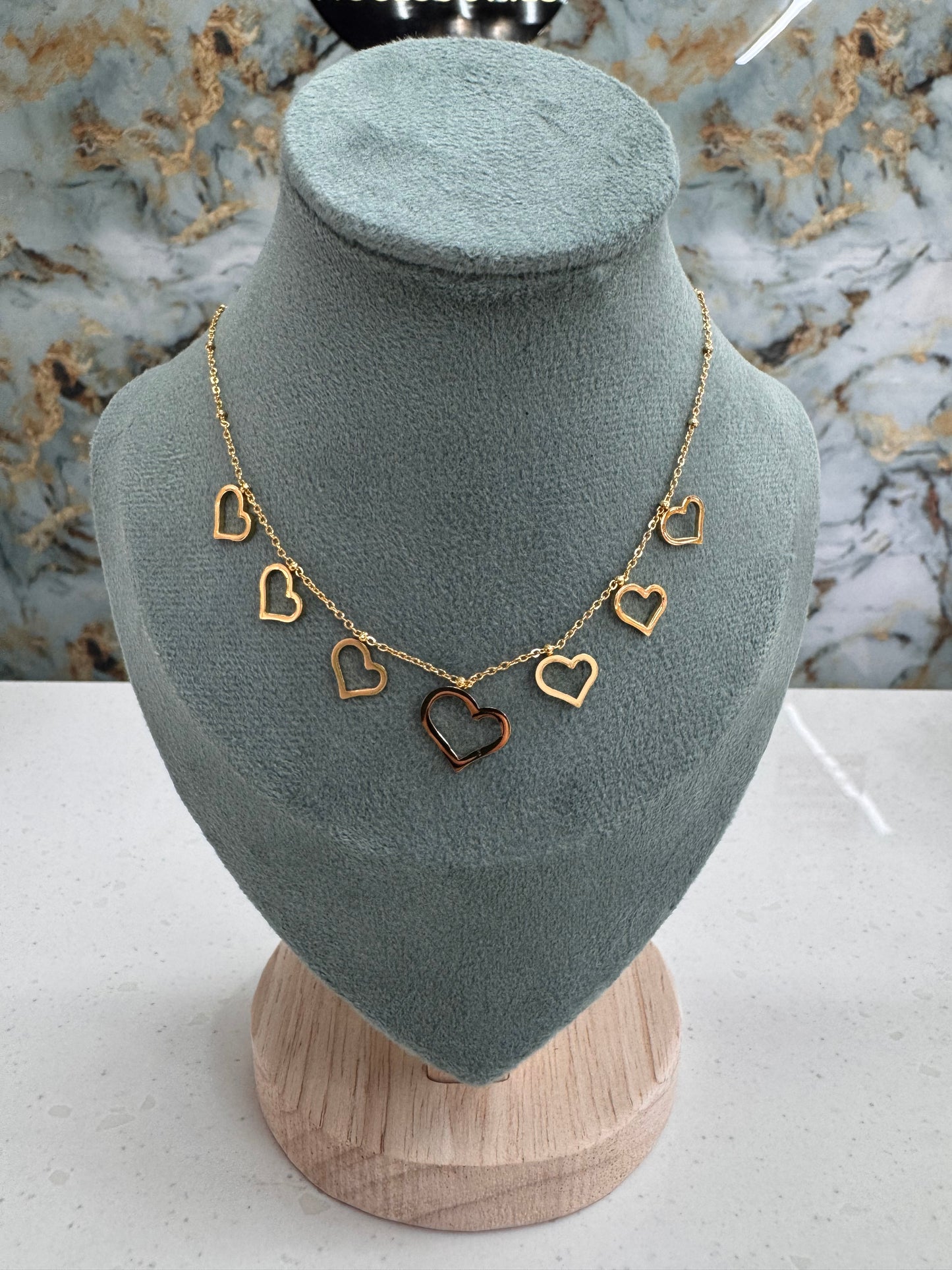 Heart anti tarnish necklace