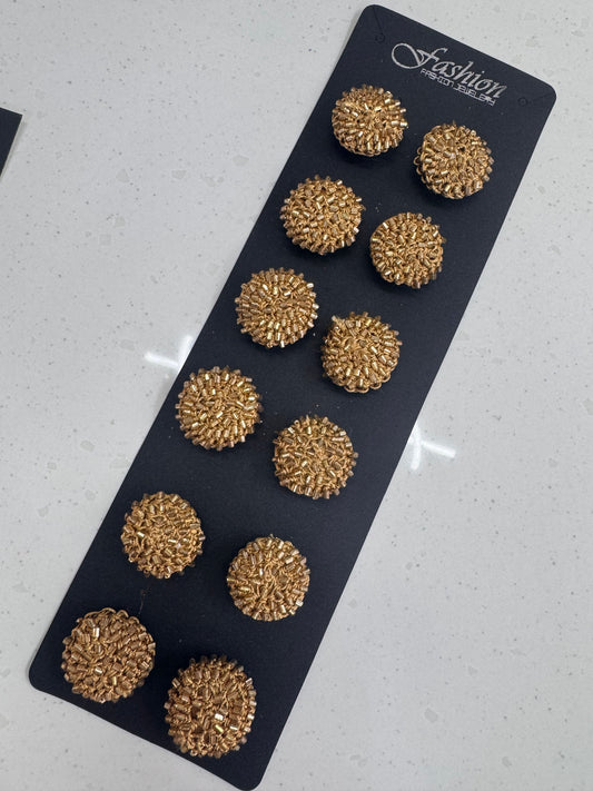 Gold flower stick ons