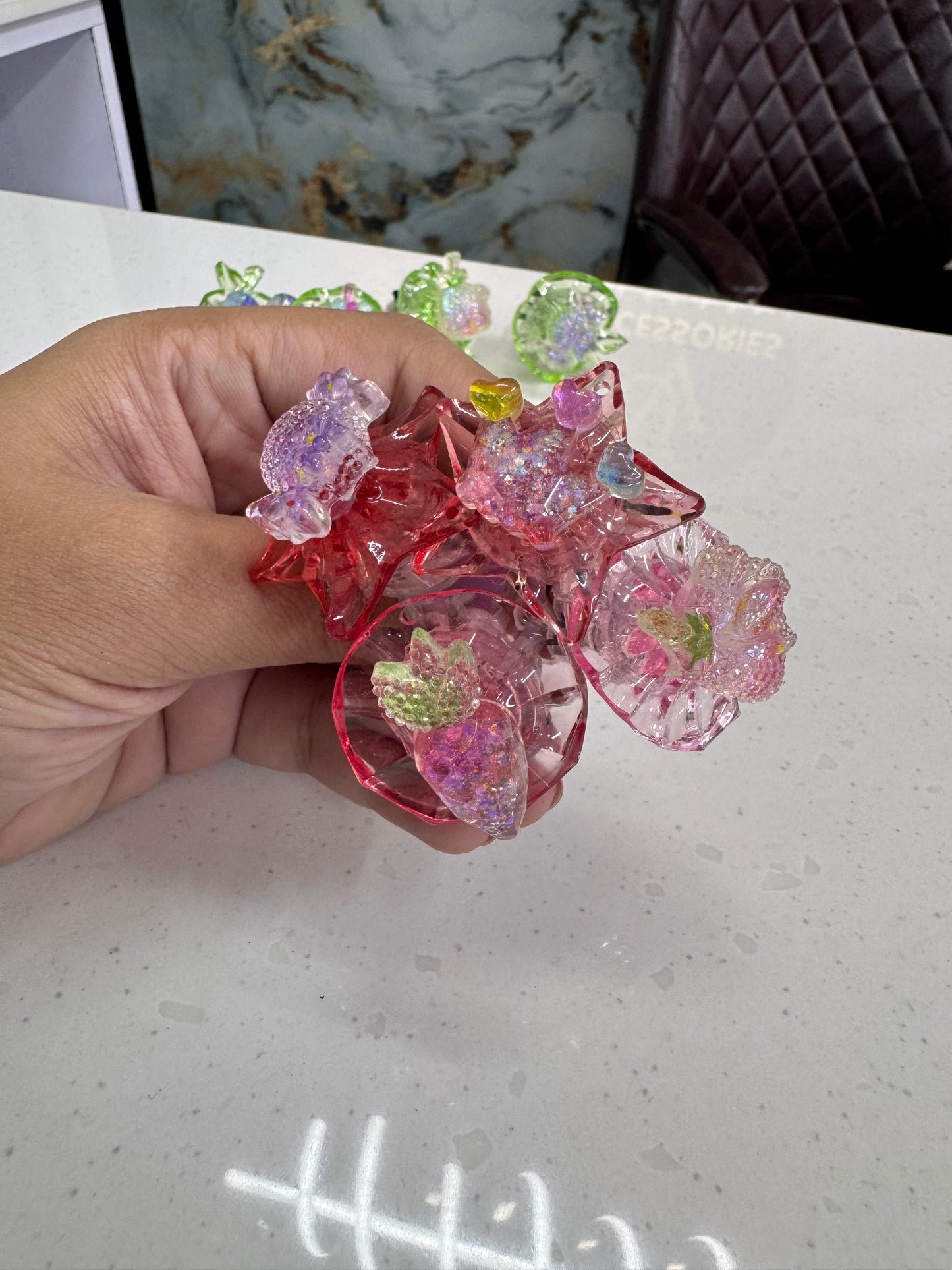 Kids lighting glass rings