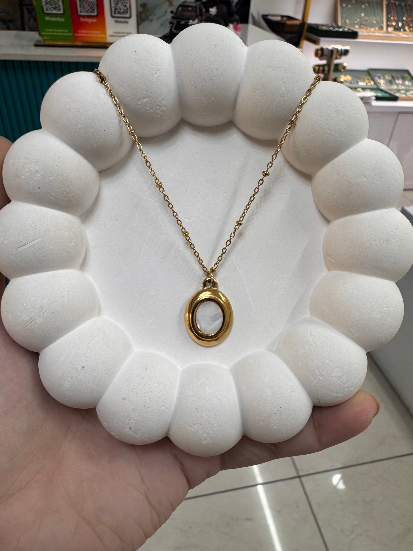 Oval anti tarnish chain