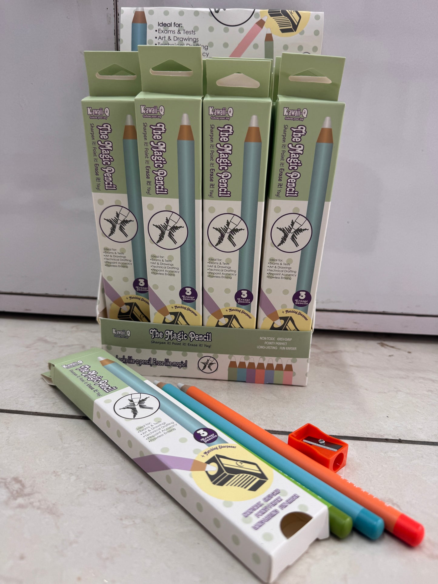 Magic pencil erasers set