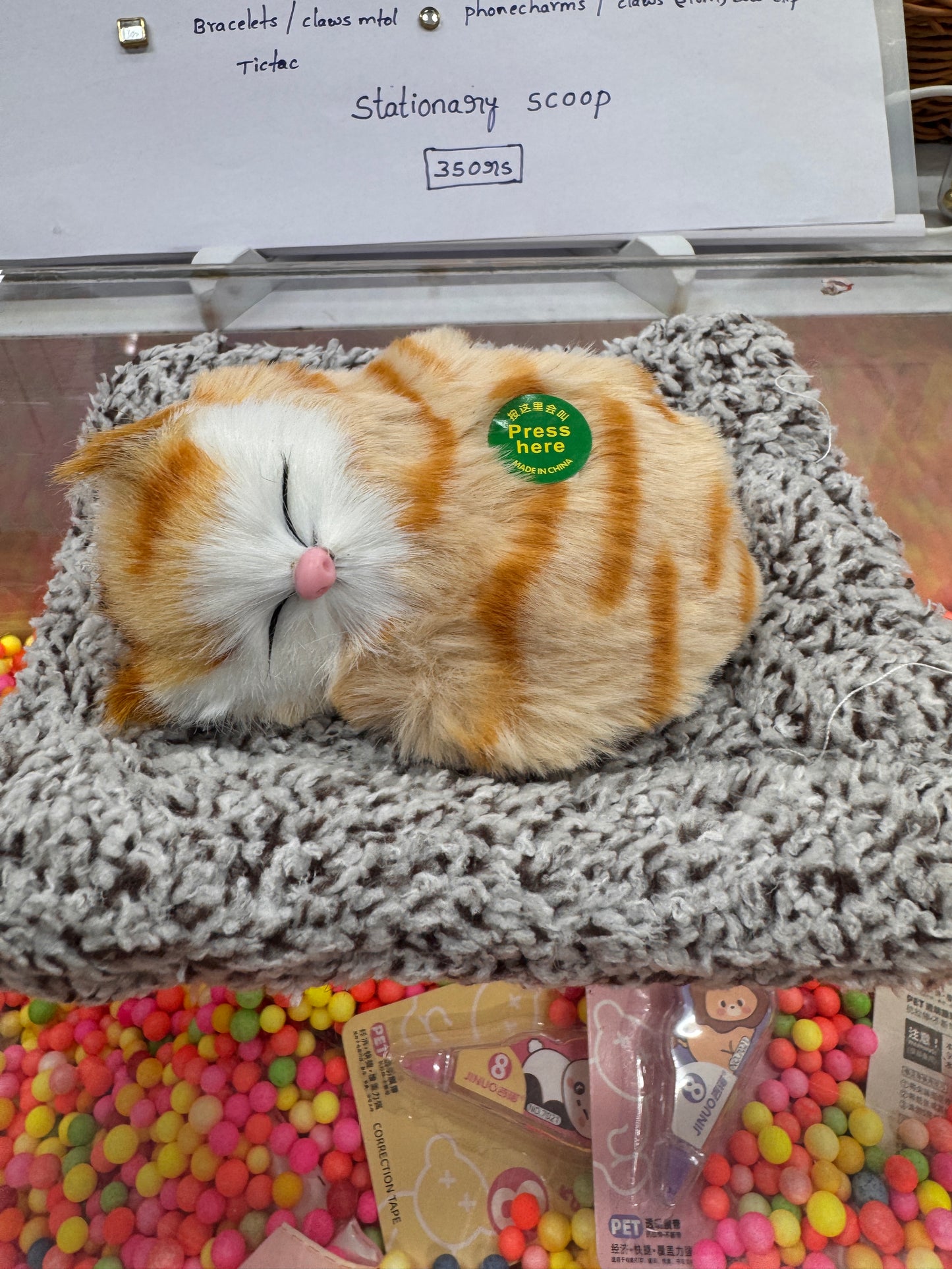 Sleeping cat with sound