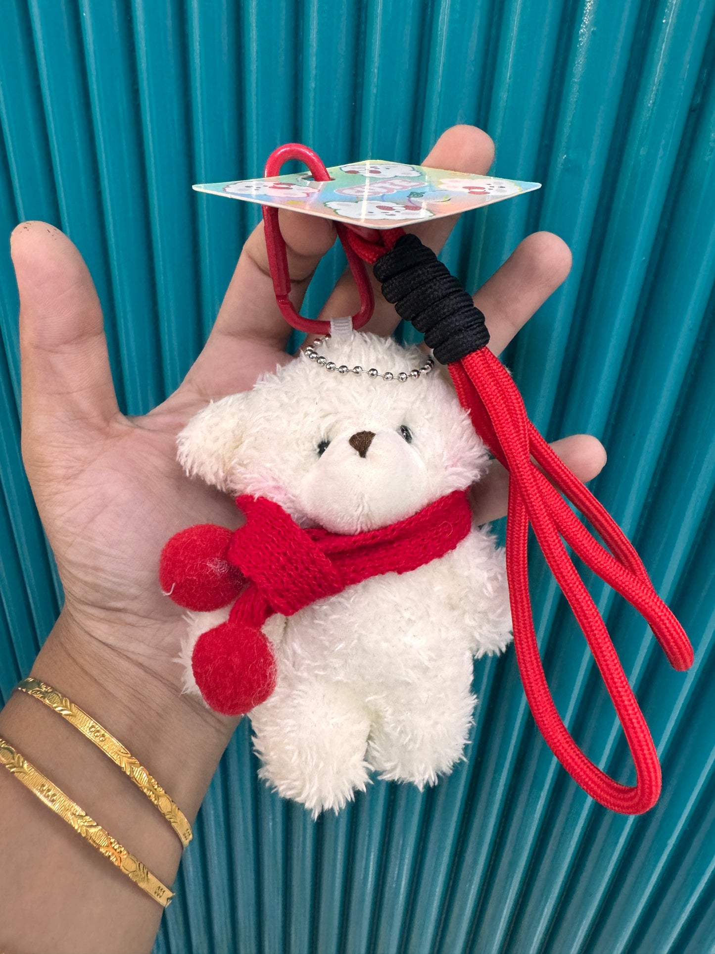 Teddy bag charm