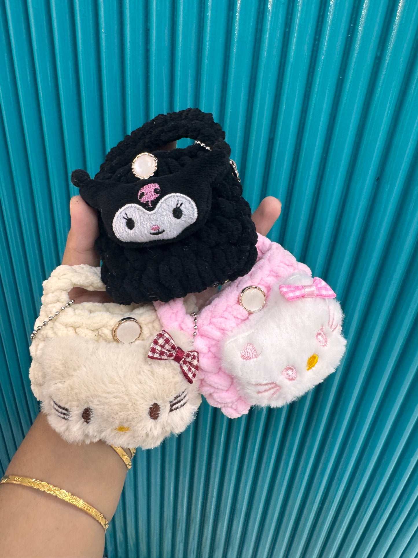 Crochet soft coin pouches