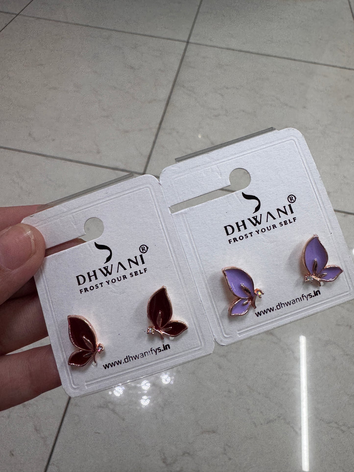 Mini butterfly studs