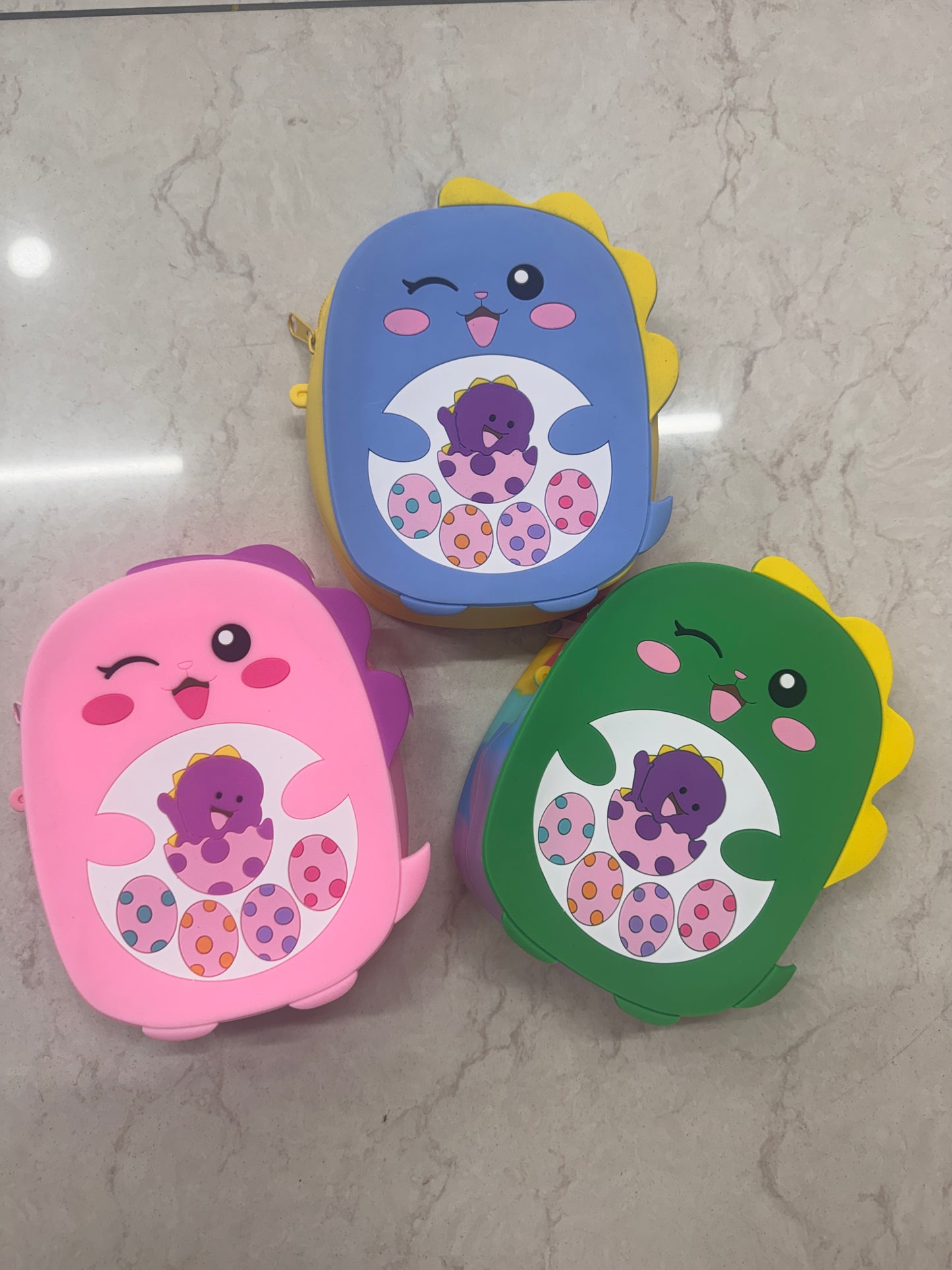 Silicon dino kids bags