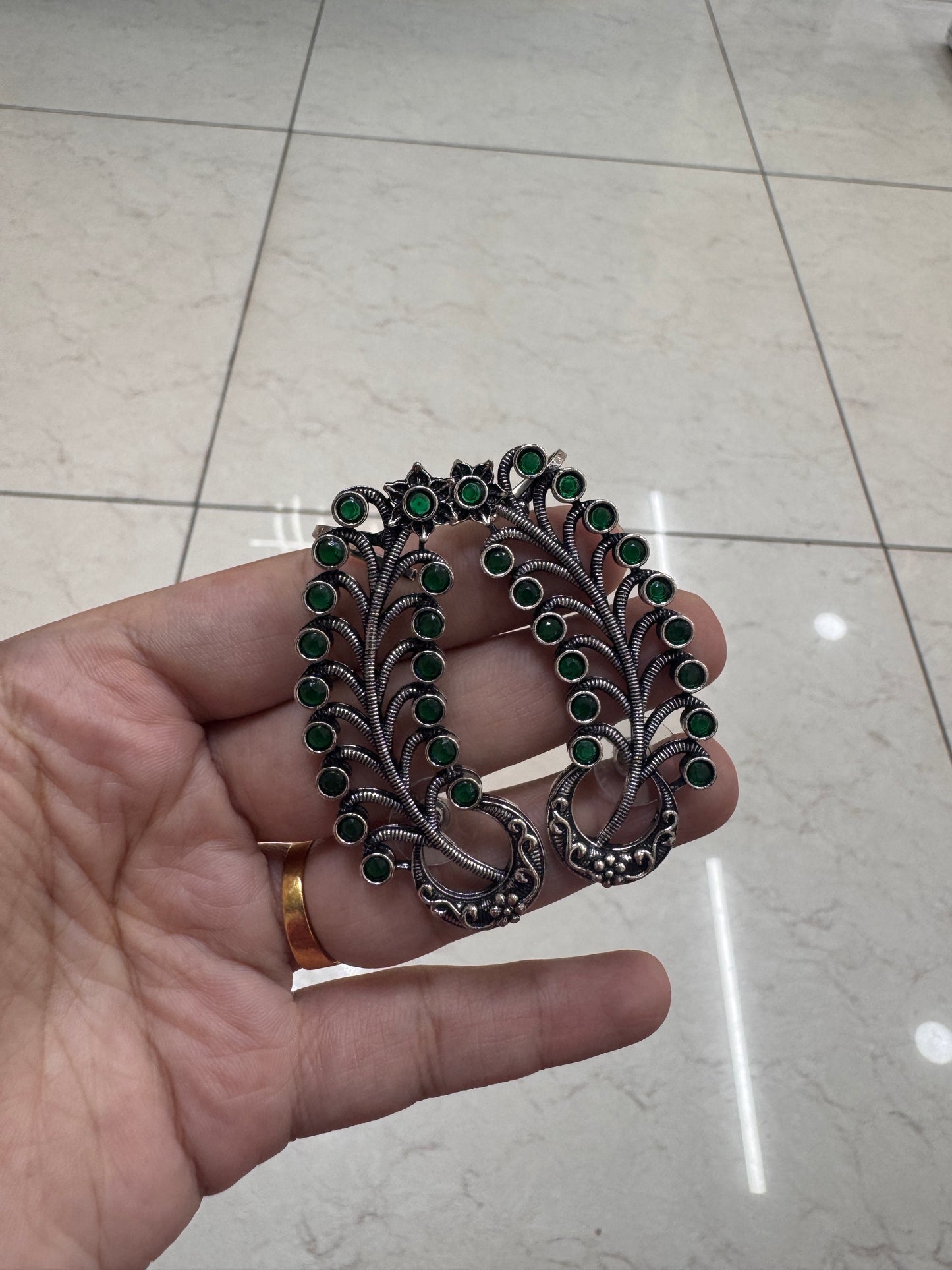 Kundan ear cuffs