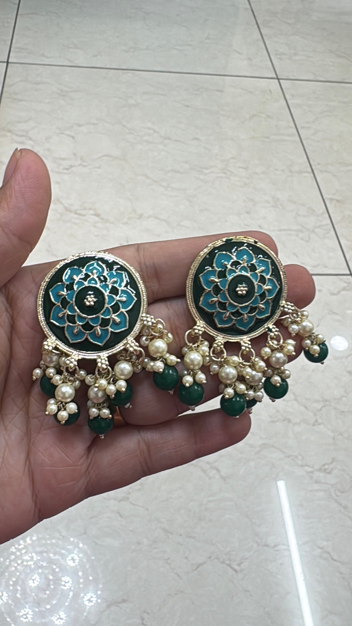 Meenakari studs