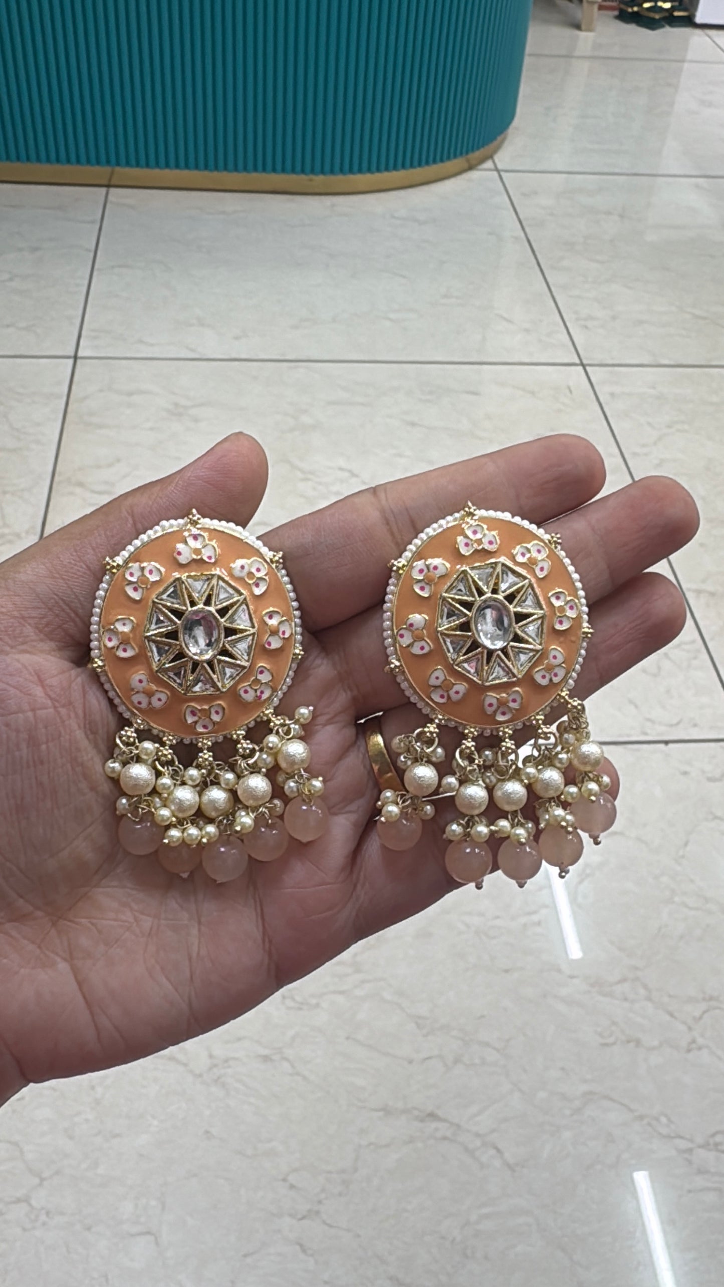 Meenakari studs