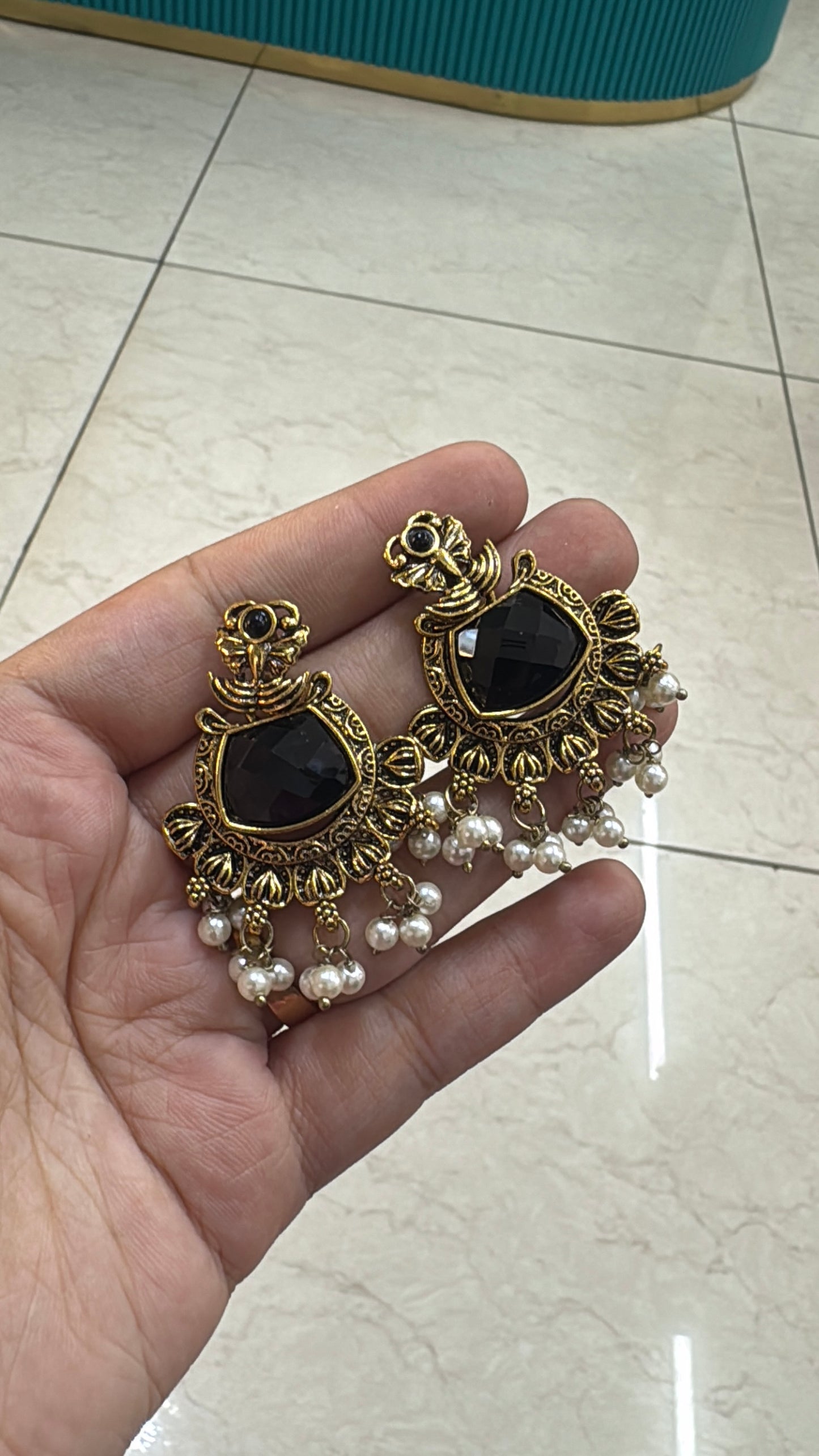 Black earrings