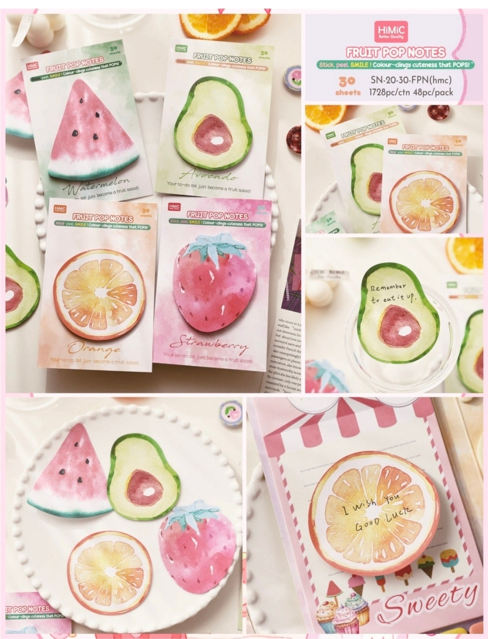 Fruit stick ons