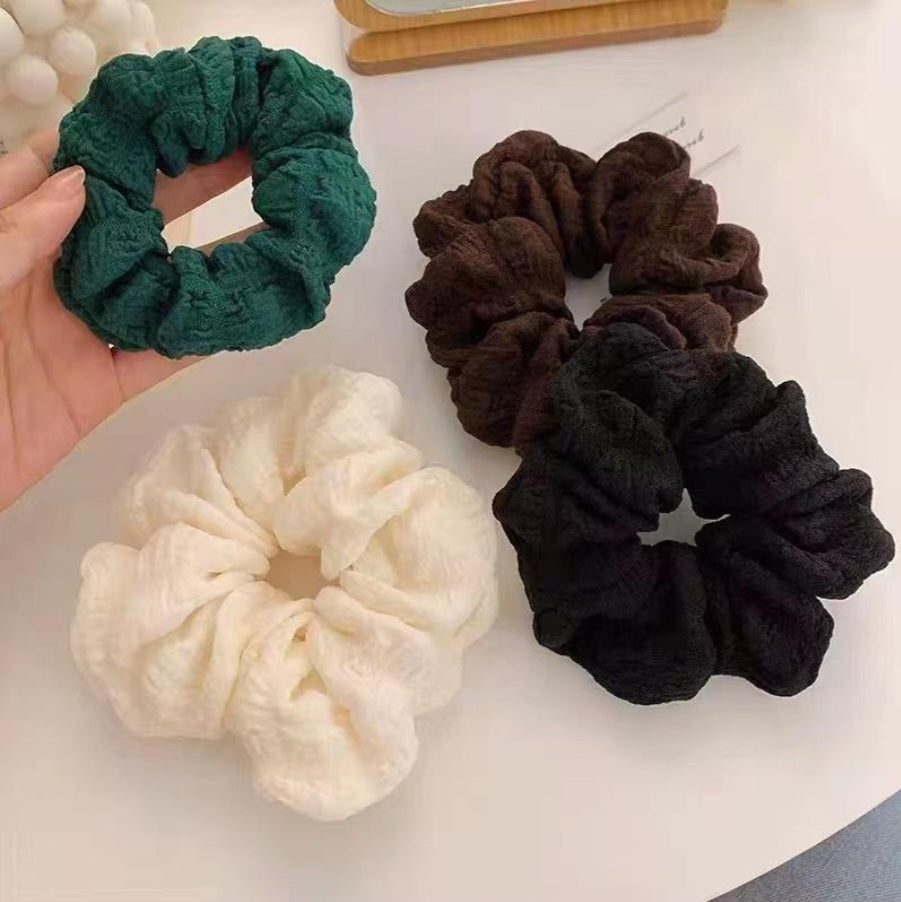 Plain jumbo scrunchie