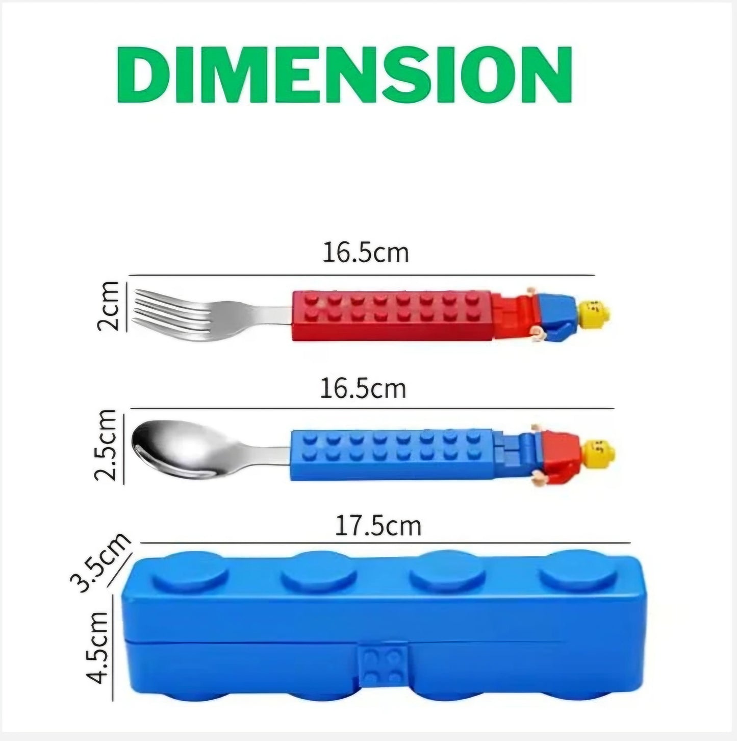 LEGO CUTLERY SPOON AND FORK SET