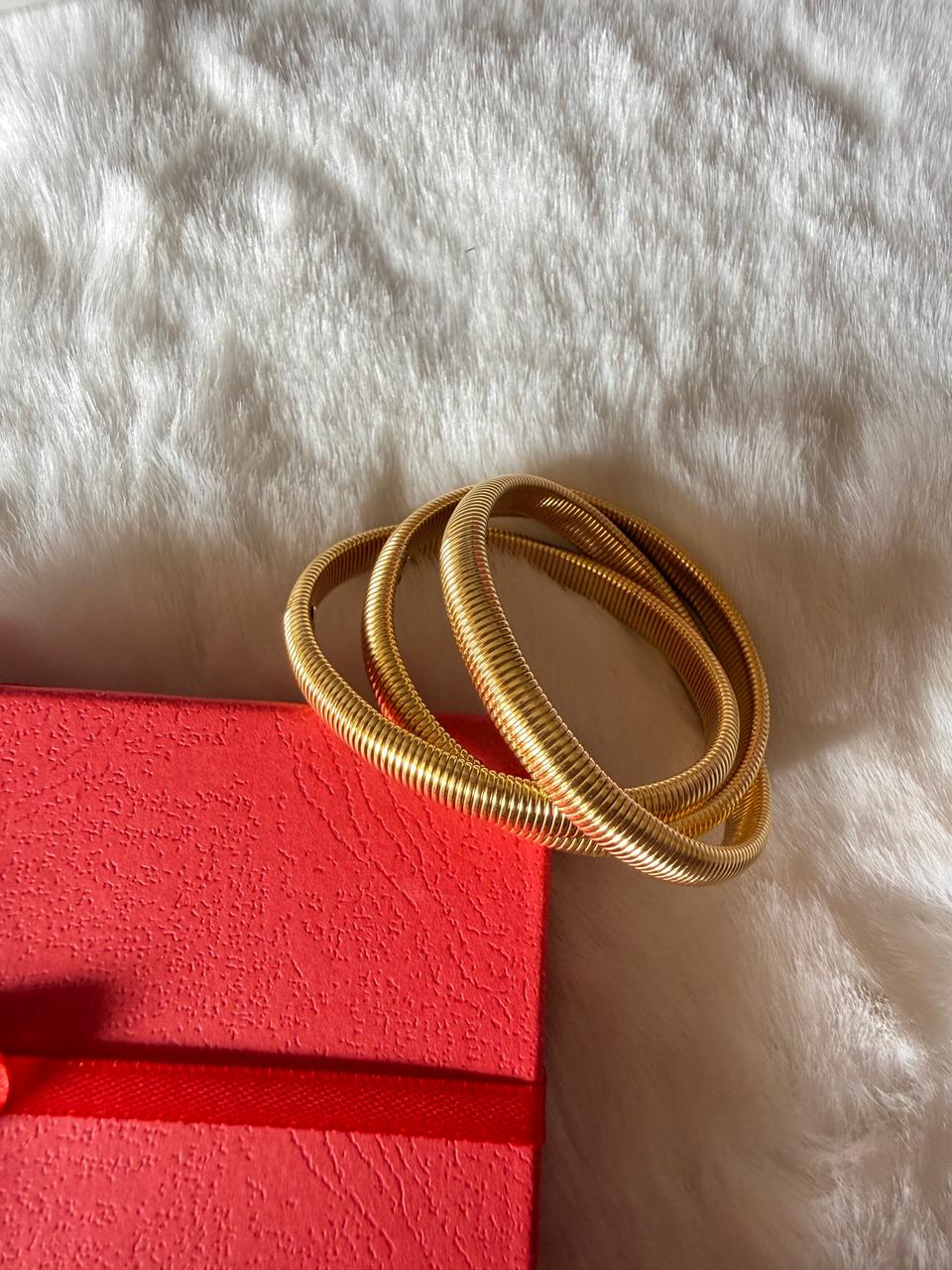 Triple bangle bracelet