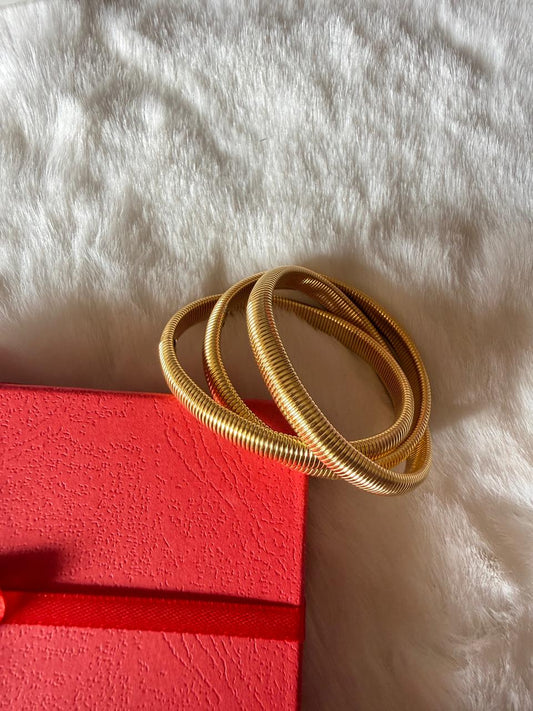 Triple bangle bracelet