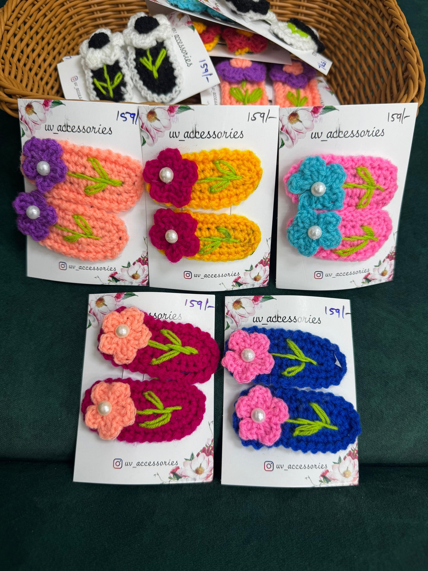 Crochet flower tictac
