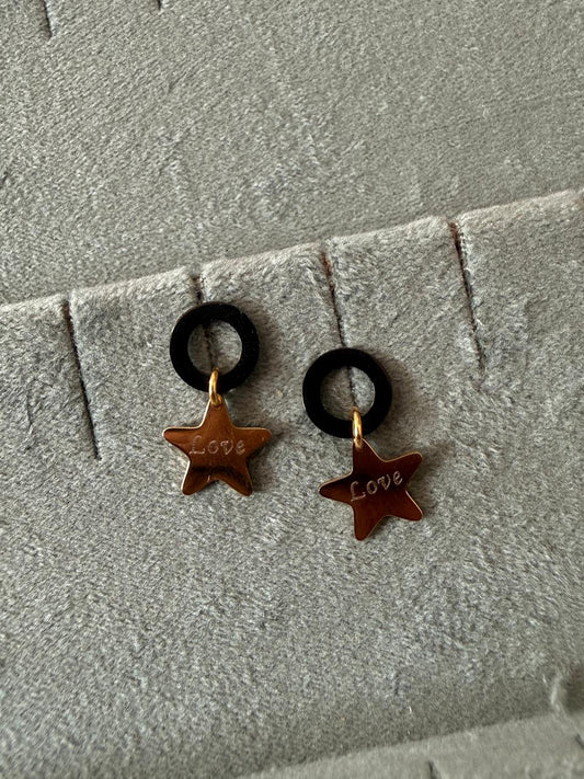 Mini star earrings