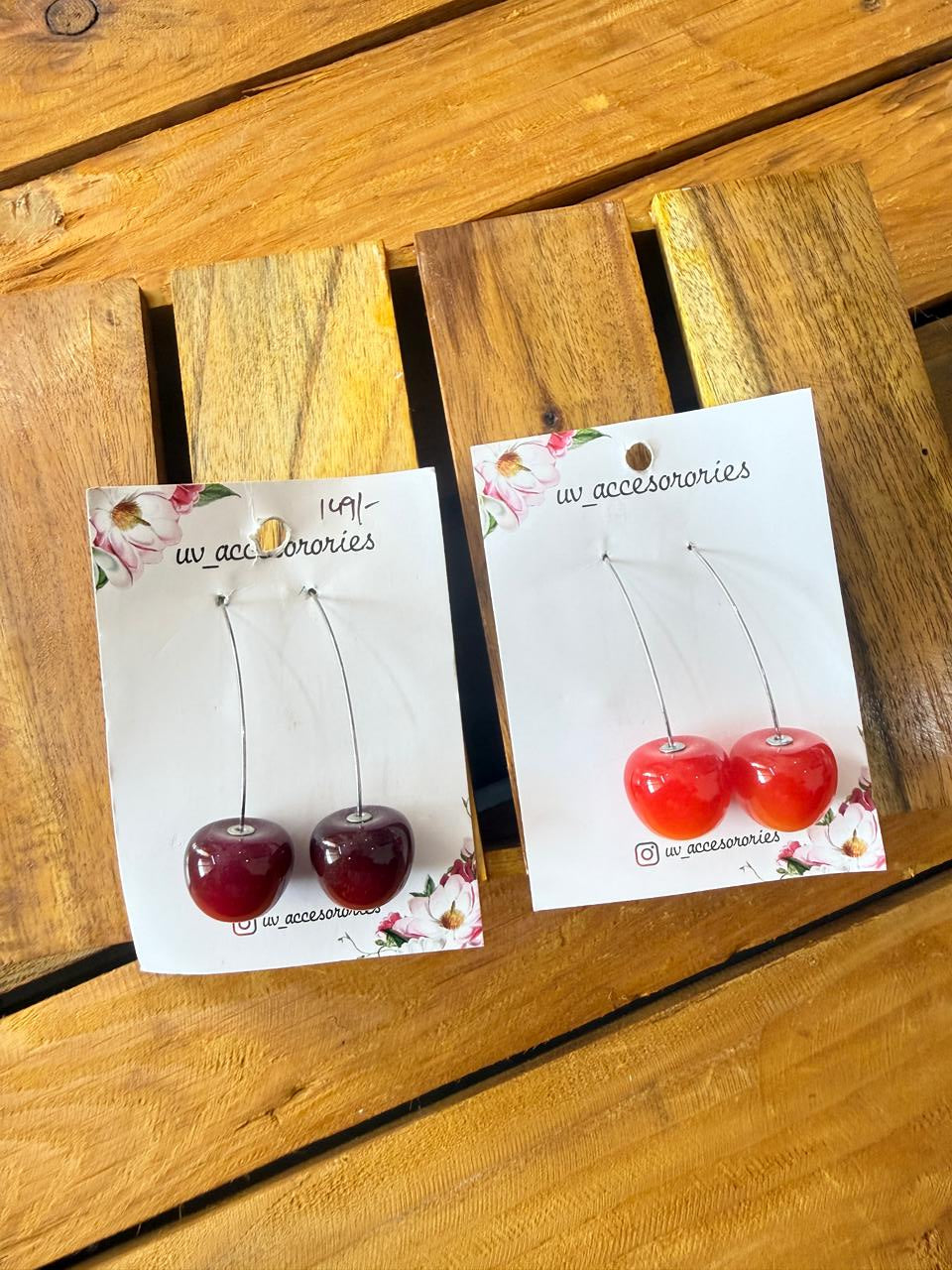 Cherry earrings