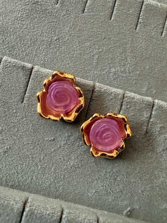 Rose earstuds