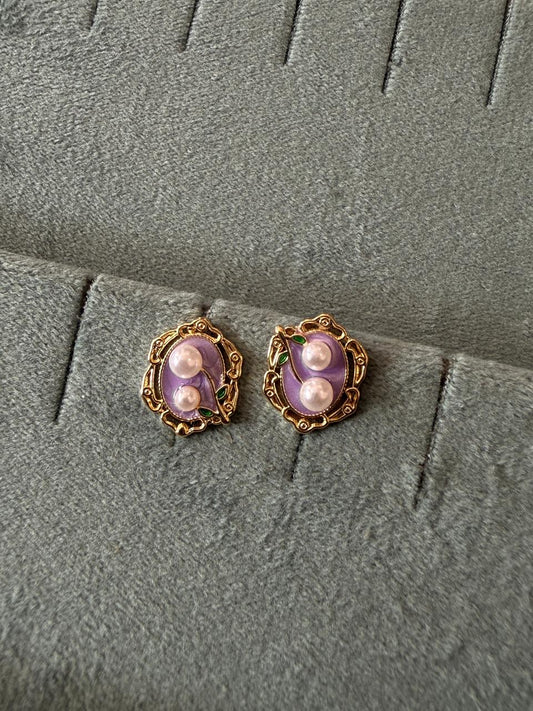 Victorian pearl studs