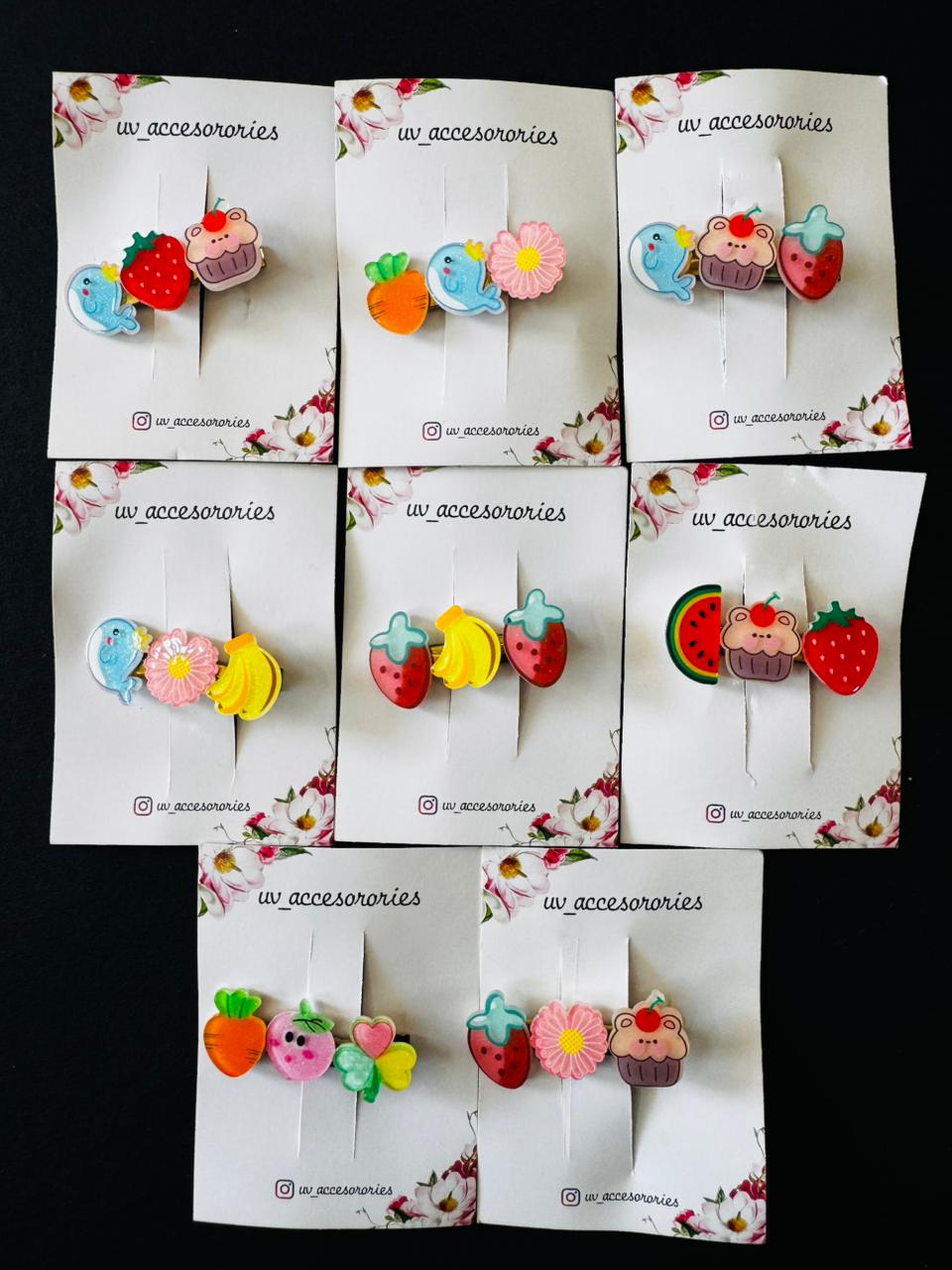 Fruit alligator clips