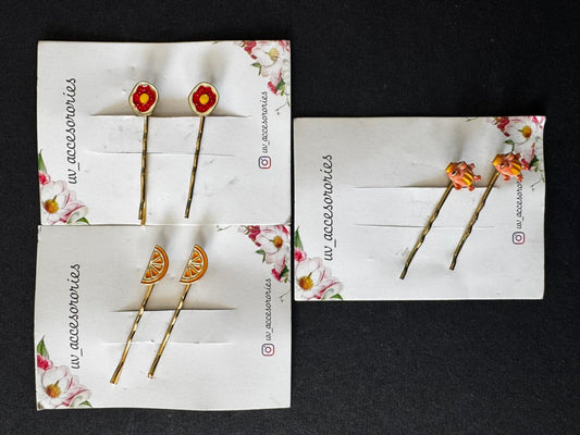 Metal hair pins