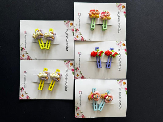 Cartoon hair clips
