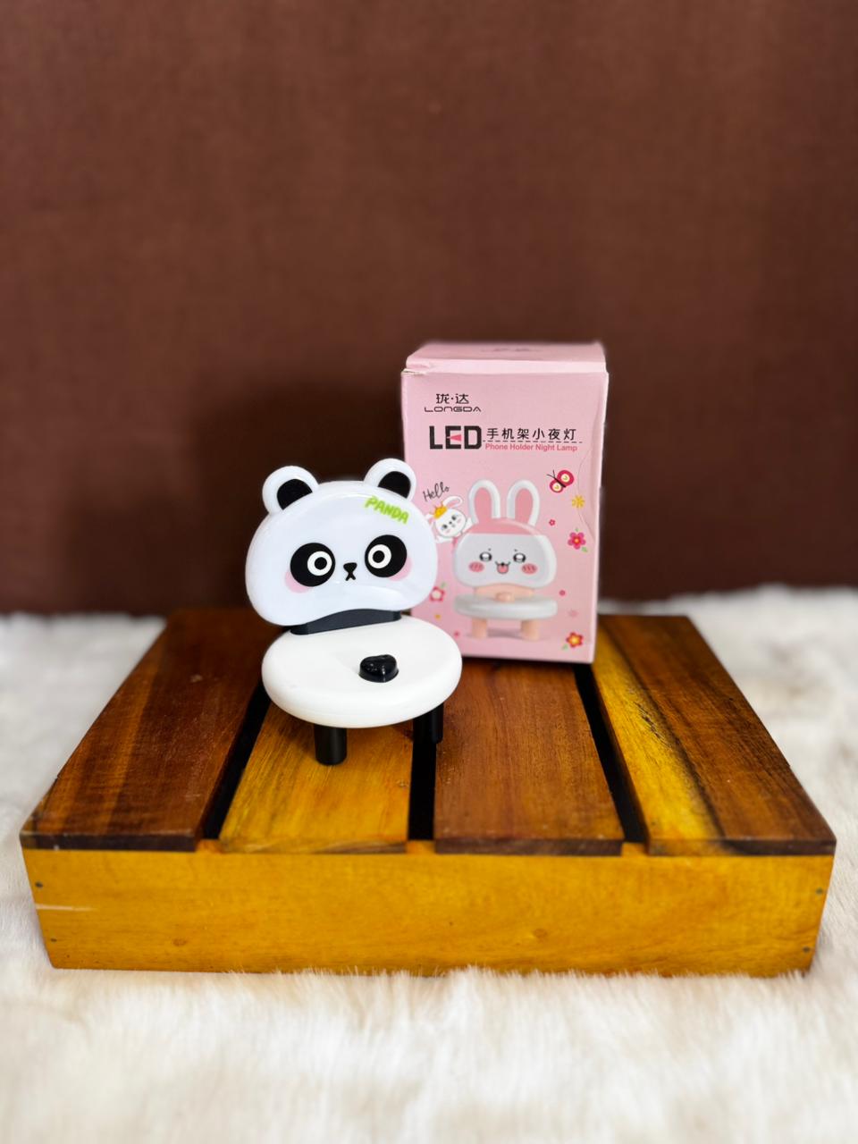 Panda phone holder night lamp