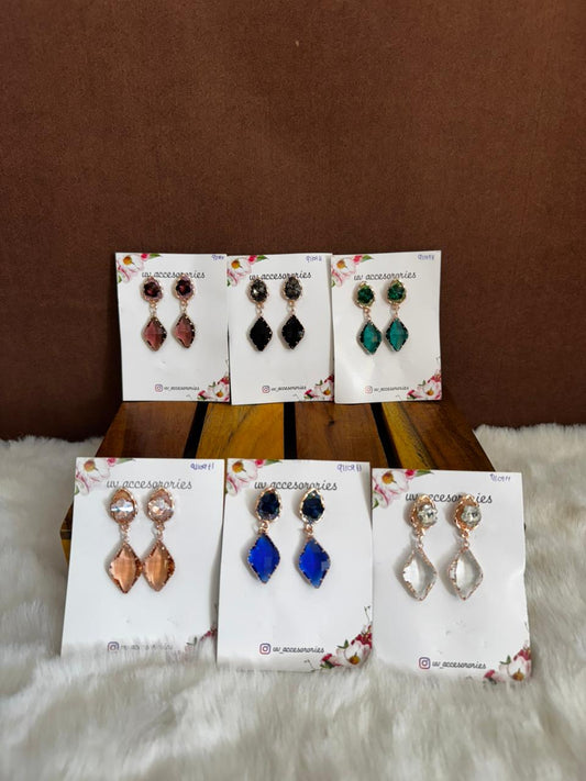 Crystal drop earrings