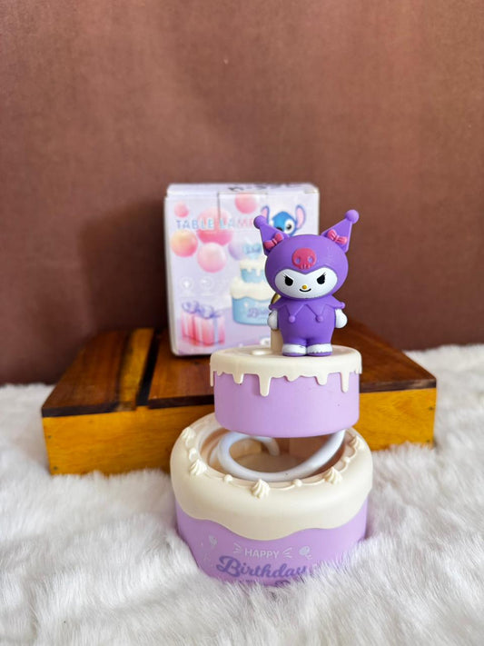 Kuromi cake shaped LED lamp