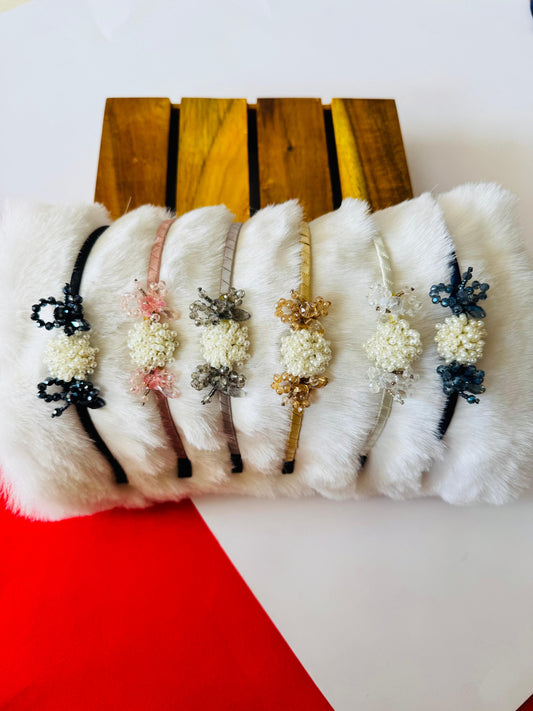 Pearl stone headband