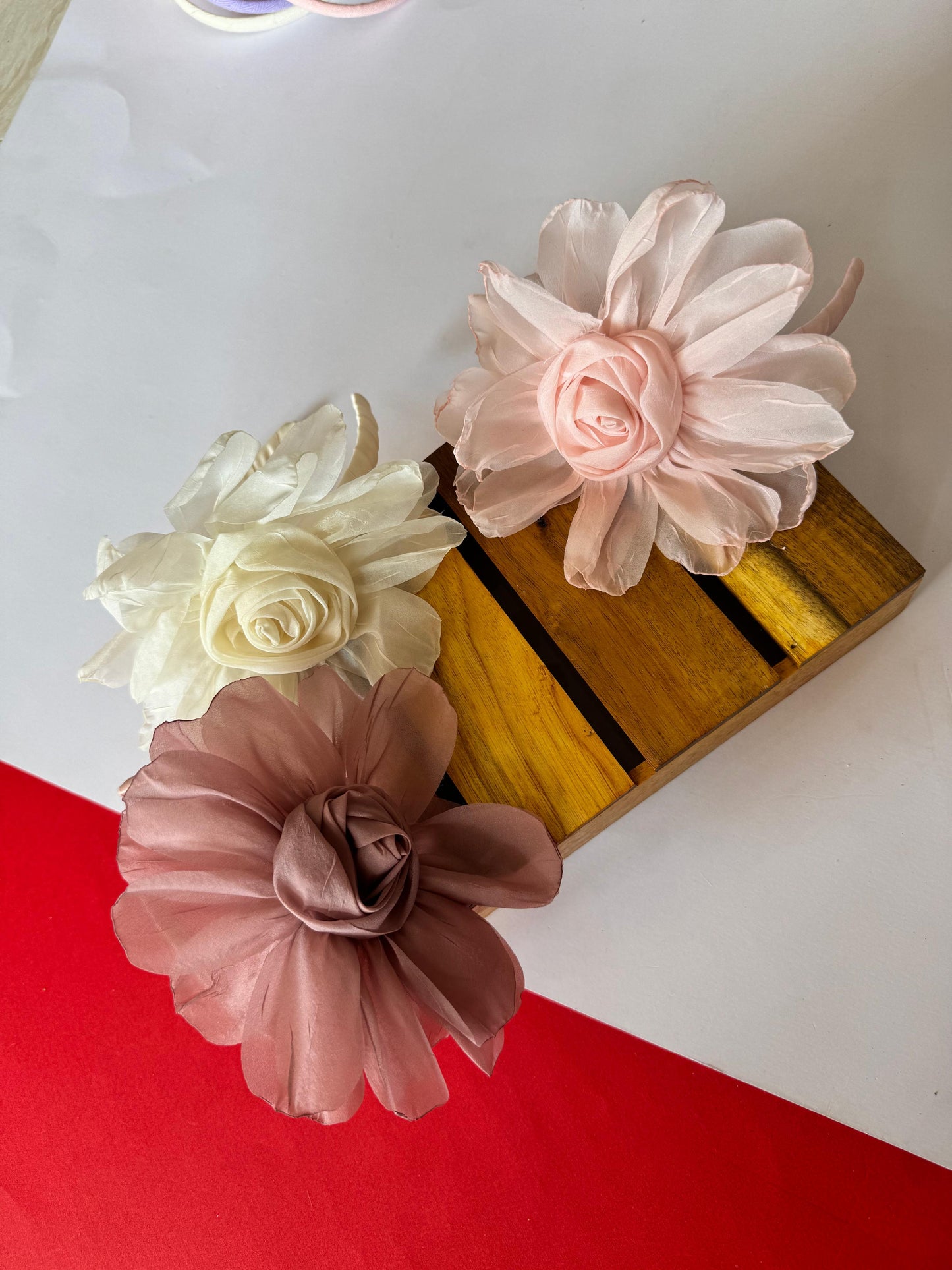 Flower rose headband