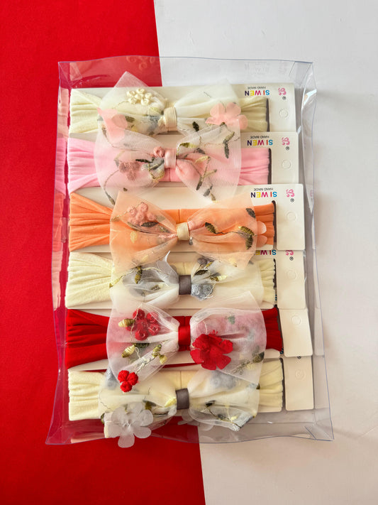 Elastic bow headband