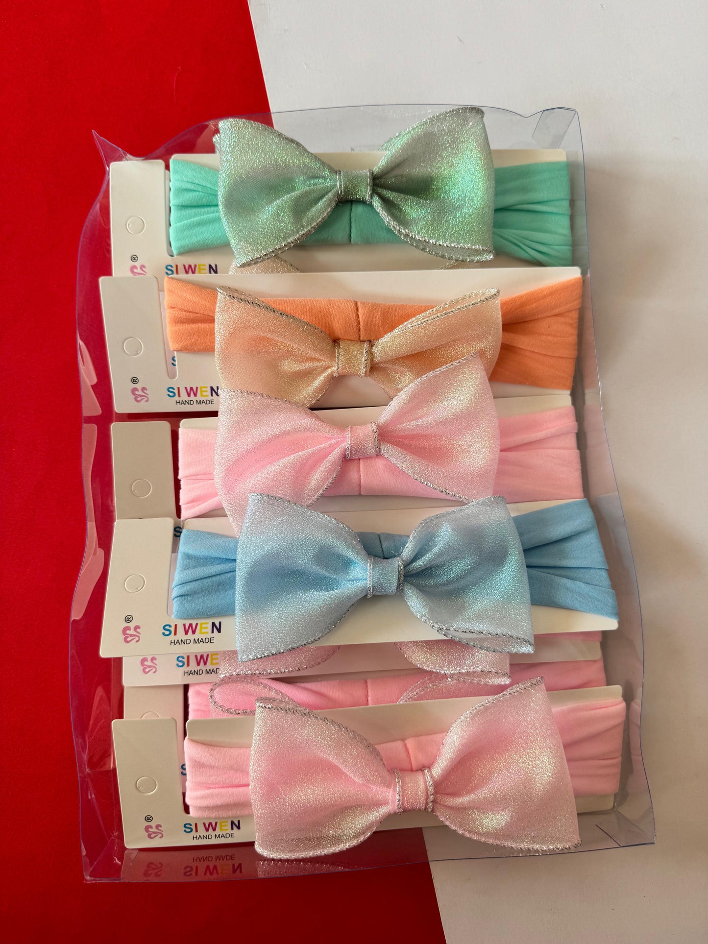 Elastic bow headband