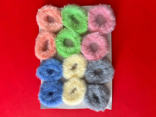 Fur bands set of 6